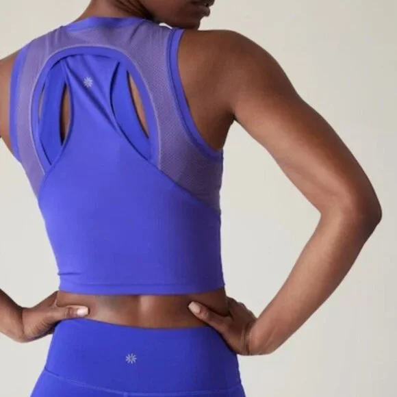 Athleta Advantage Zip Up Tank in Lazurite Blue Purple, size S - Picture 2 of 8